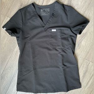 Figs Black Catarina One Pocket Scrub Top
